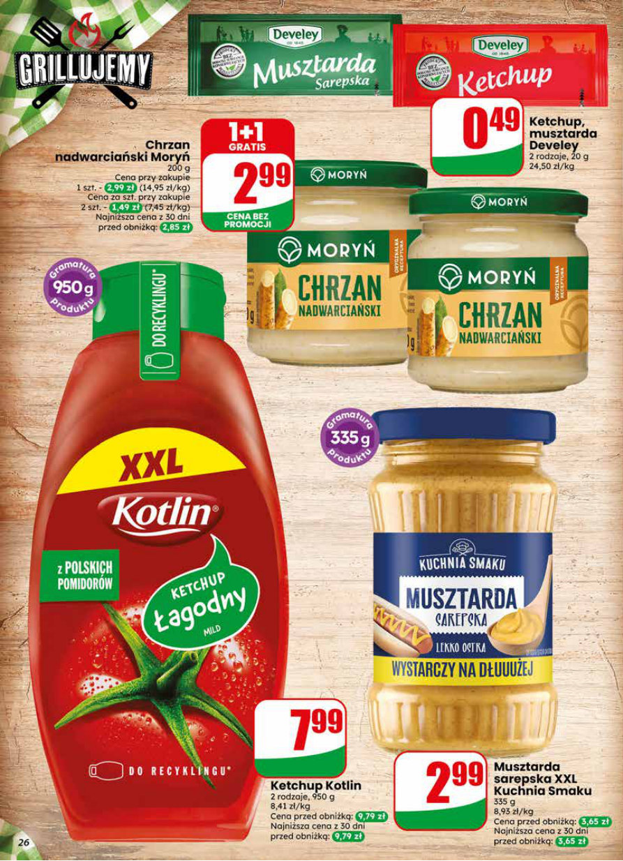 ketchup, musztarda