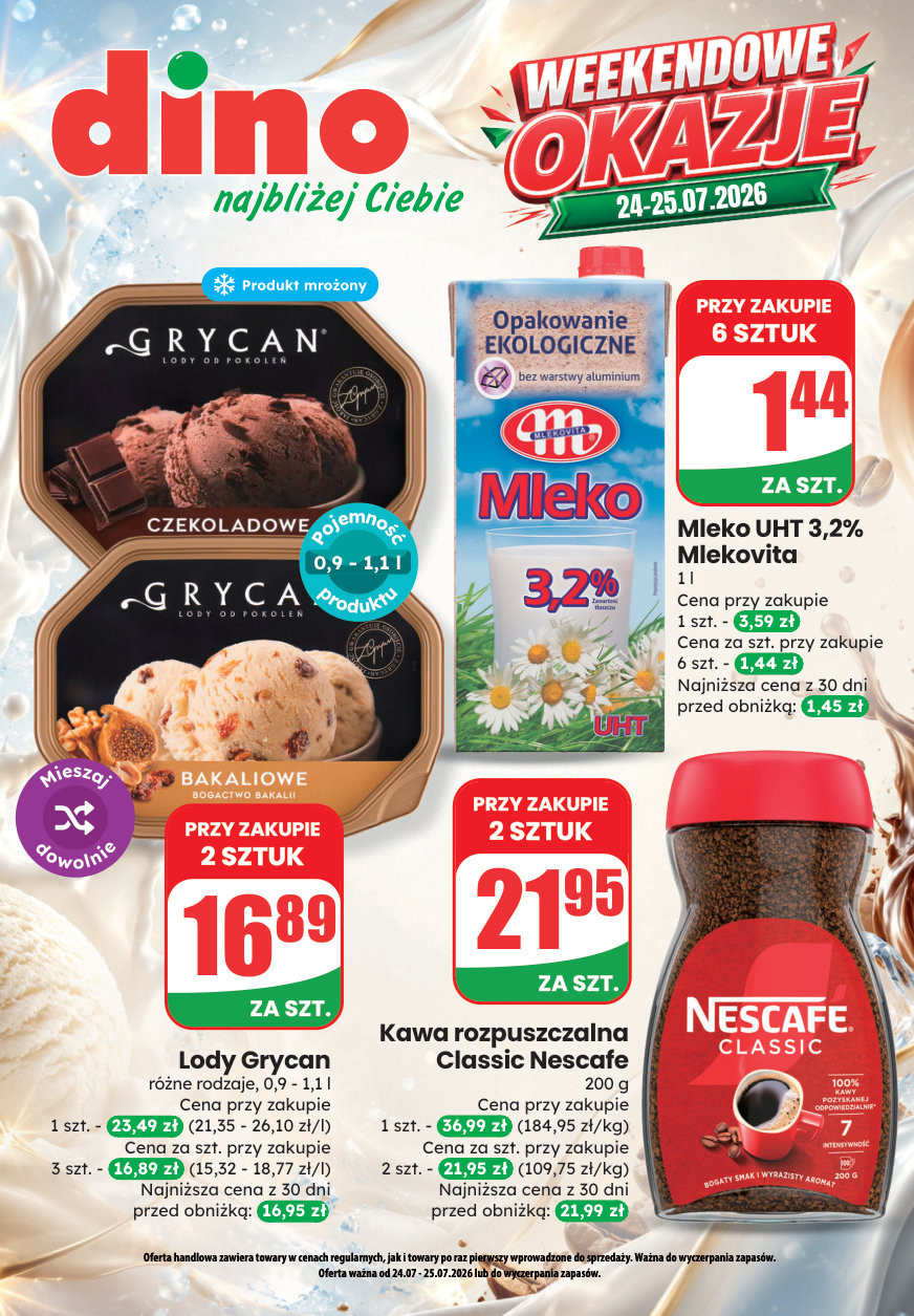 Dino gazetka promocyjna 24.07-25.07.2026 — strona 1 z 9