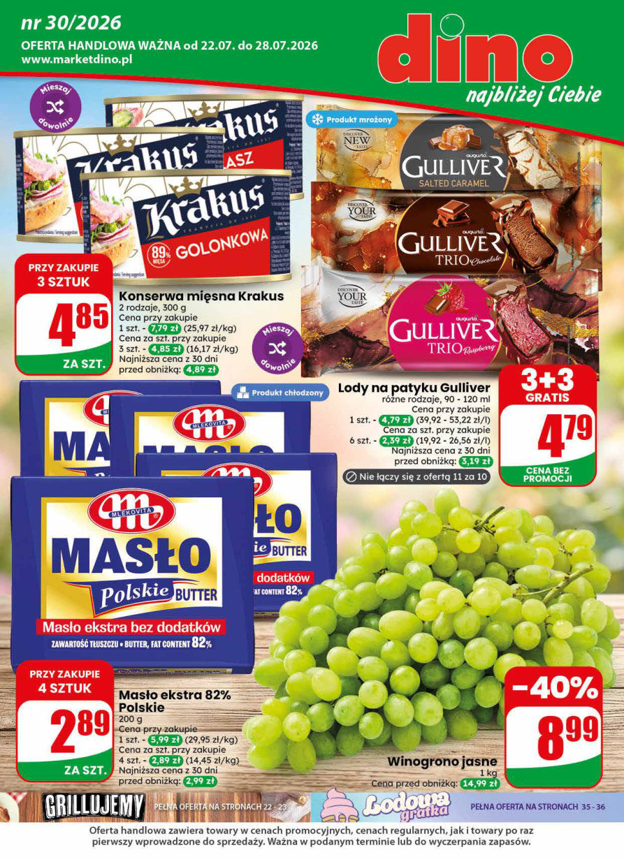 Dino gazetka promocyjna 22.07-28.07.2026 — strona 1 z 78