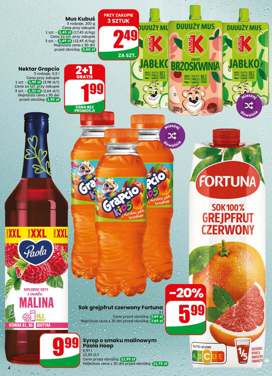 nektar marchew jabłko brzoskwinia