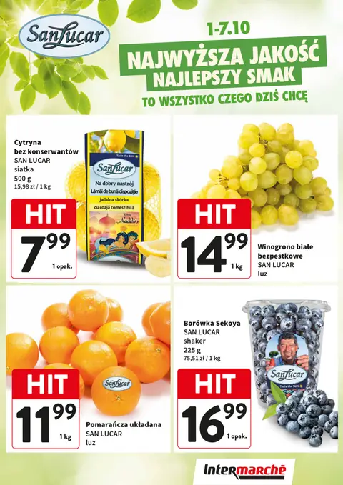 Intermarché gazetka promocyjna 01.10-07.10.2026 — strona 1 z 1