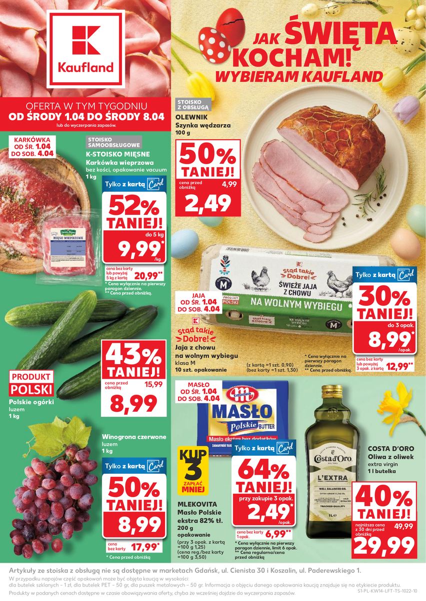 Kaufland gazetka promocyjna 01.04-08.04.2026 — strona 1 z 66