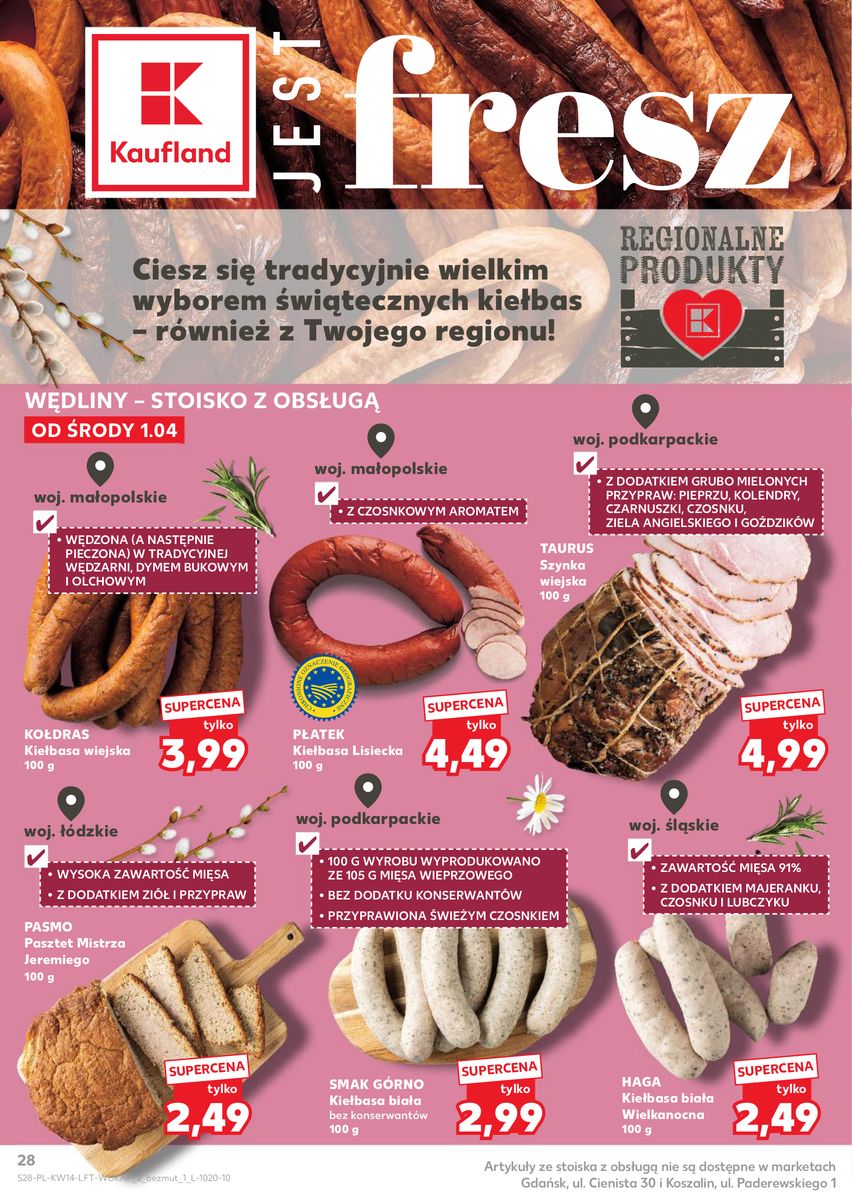 Kaufland gazetka promocyjna 01.04-08.04.2026 — strona 28 z 66