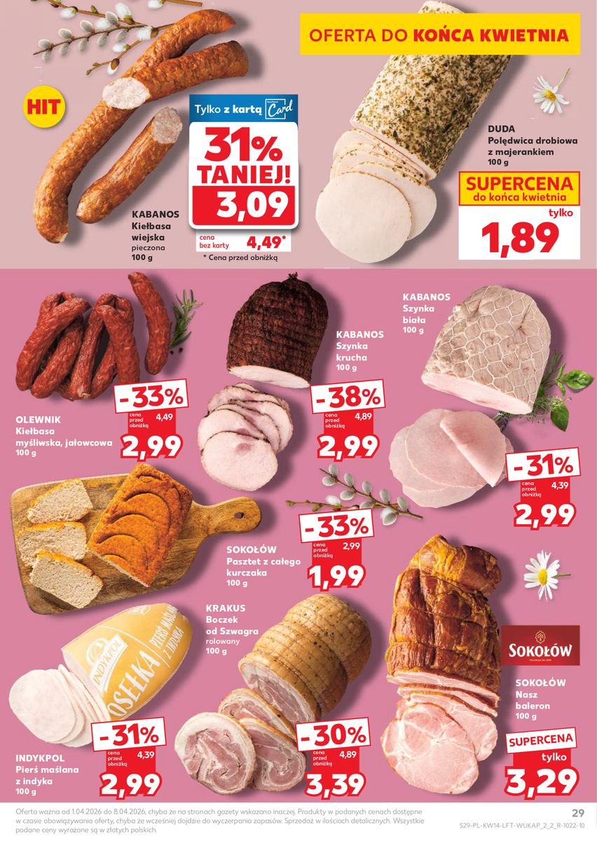 Kaufland gazetka promocyjna 01.04-08.04.2026 — strona 29 z 66