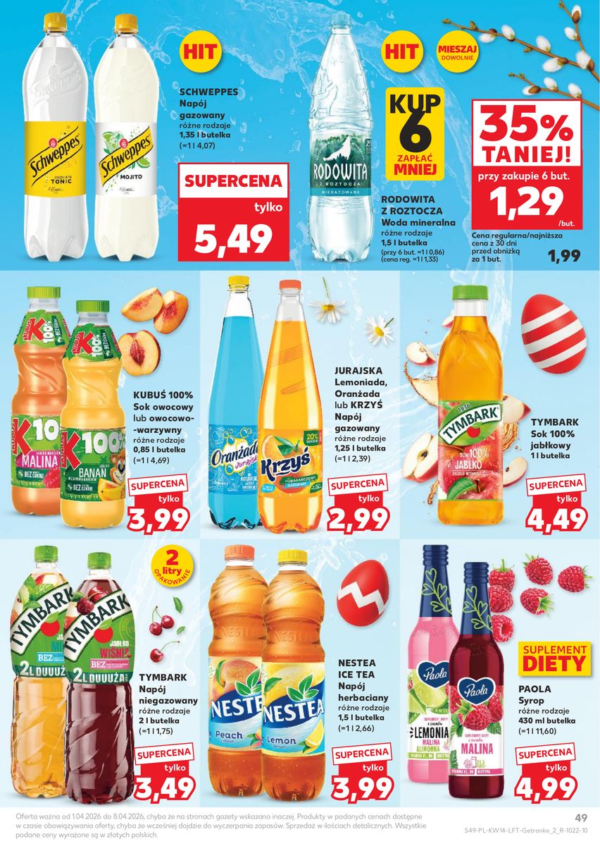 Kaufland gazetka promocyjna 01.04-08.04.2026 — strona 49 z 66