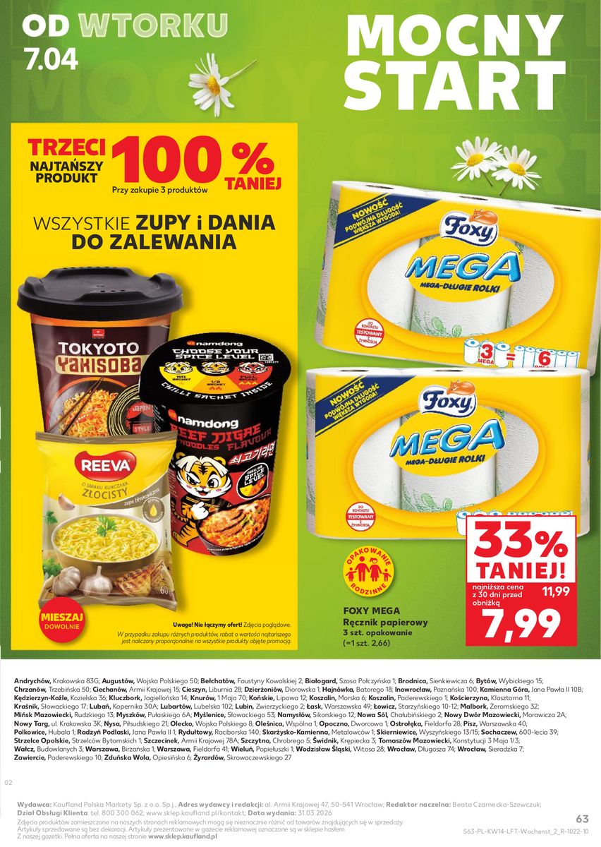 Kaufland gazetka promocyjna 01.04-08.04.2026 — strona 63 z 66