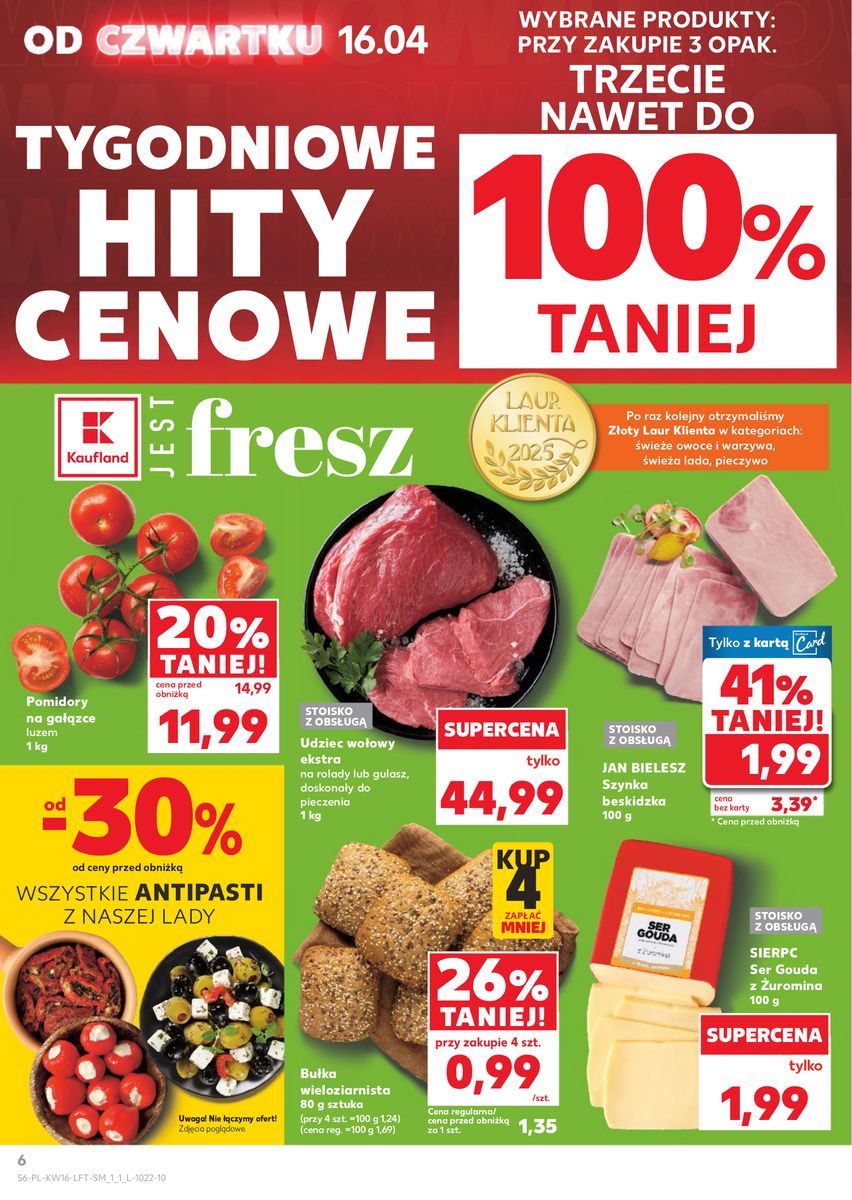 Kaufland gazetka promocyjna 16.04-22.04.2026 — strona 6 z 64