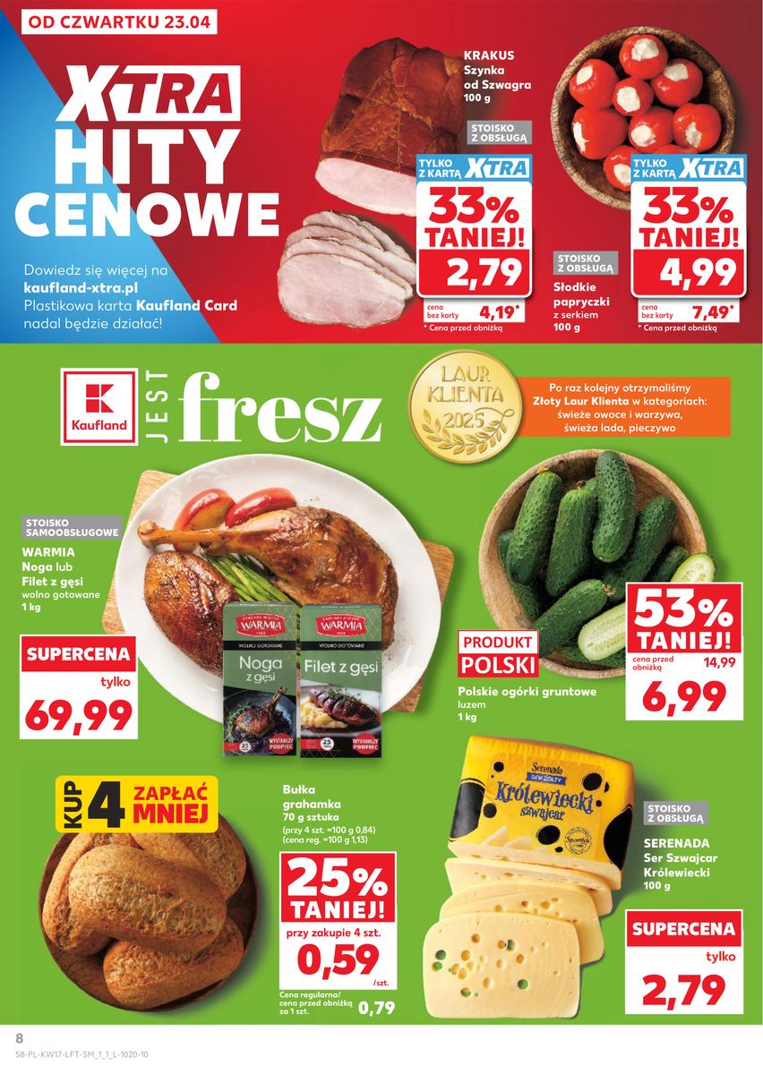 Kaufland gazetka promocyjna 23.04-28.04.2026 — strona 8 z 72
