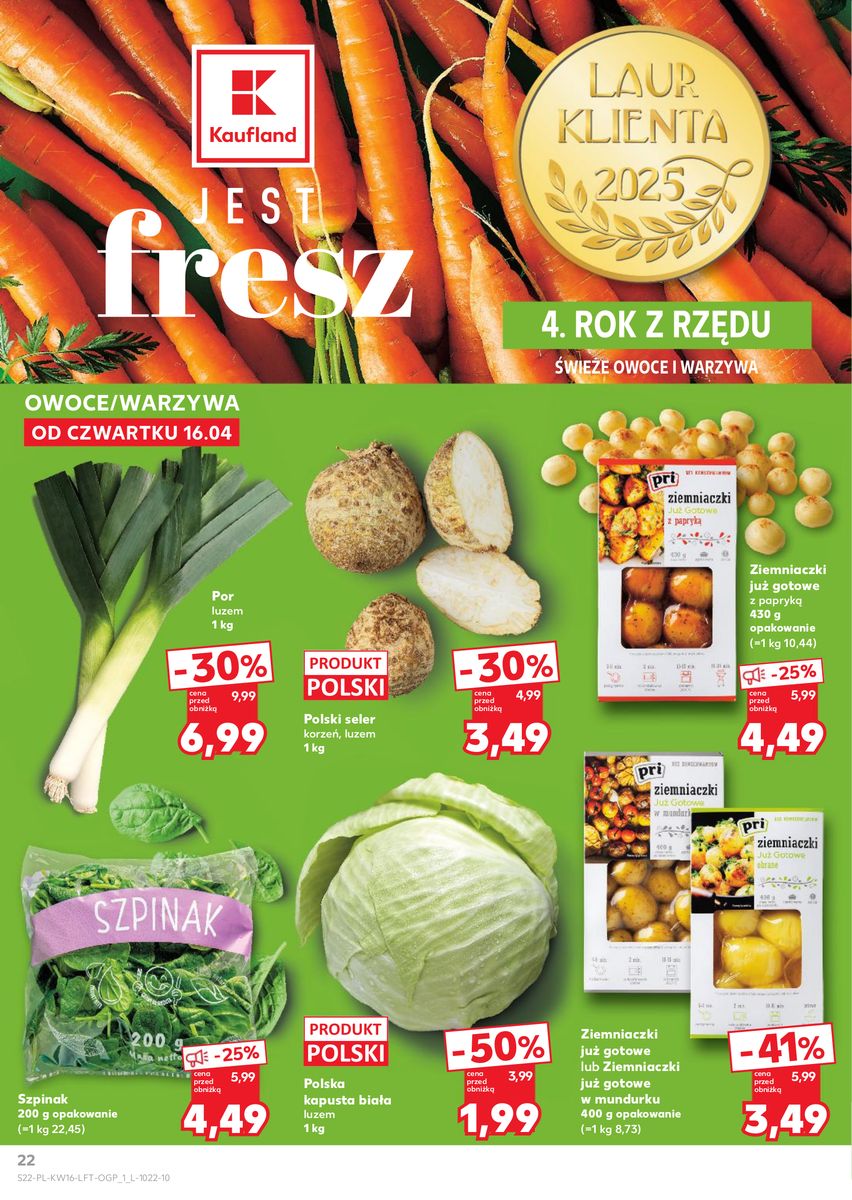 Kaufland gazetka promocyjna 16.04-22.04.2026 — strona 22 z 64