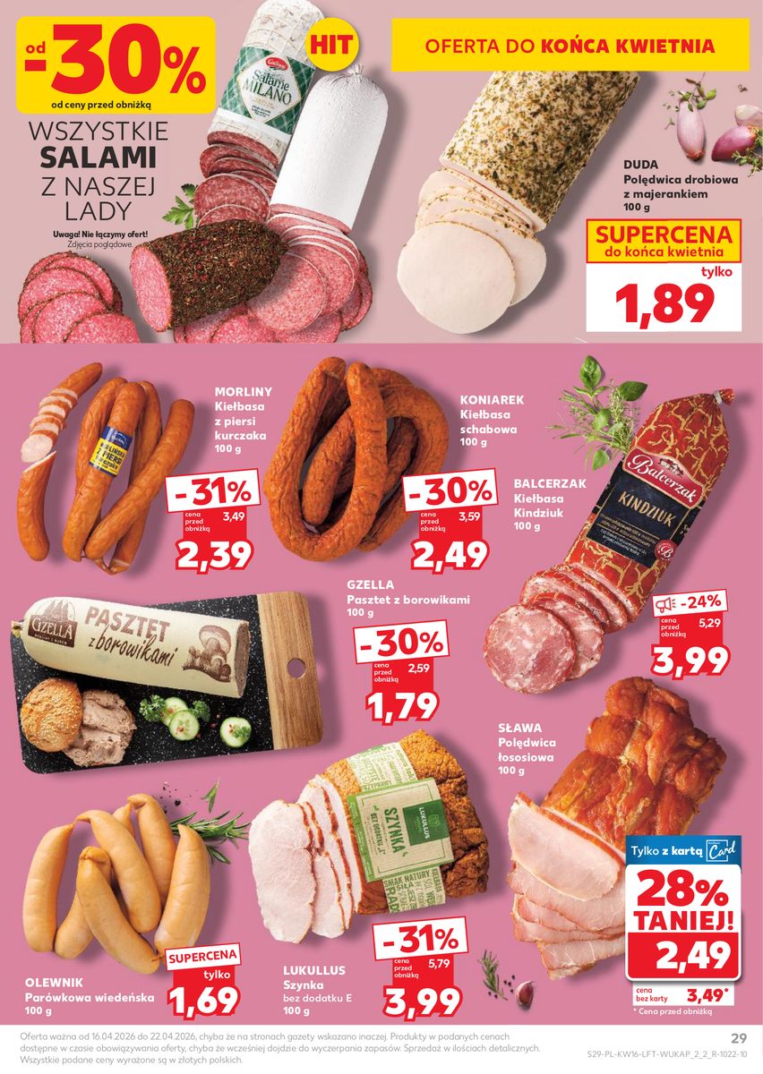 Kaufland gazetka promocyjna 16.04-22.04.2026 — strona 29 z 64