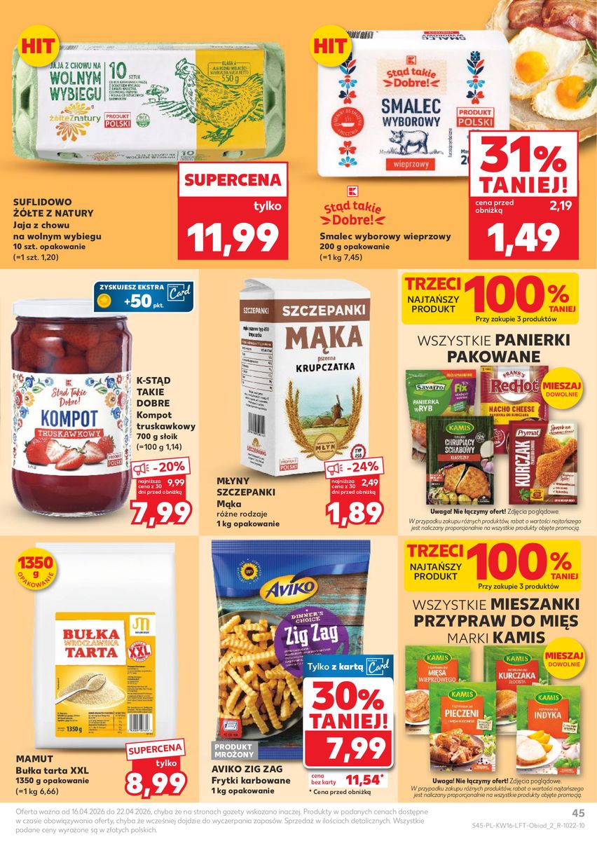 Kaufland gazetka promocyjna 16.04-22.04.2026 — strona 45 z 64