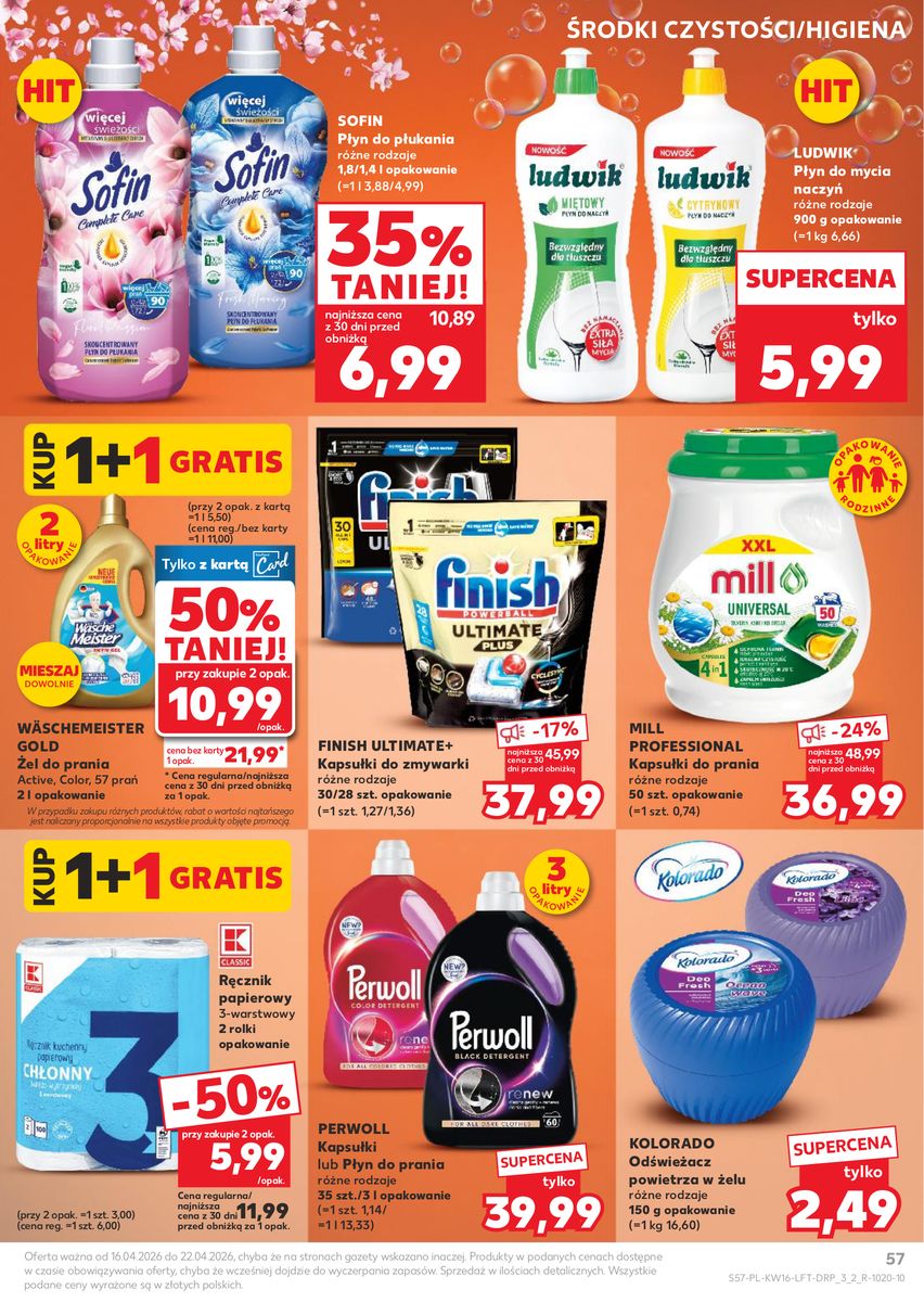 Kaufland gazetka promocyjna 16.04-22.04.2026 — strona 57 z 64