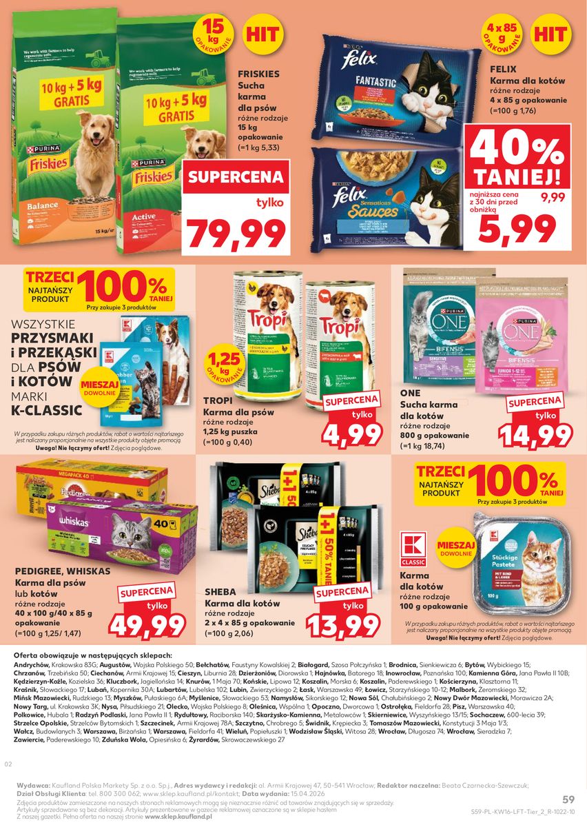 Kaufland gazetka promocyjna 16.04-22.04.2026 — strona 59 z 64