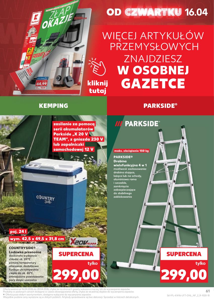 Kaufland gazetka promocyjna 16.04-22.04.2026 — strona 61 z 64