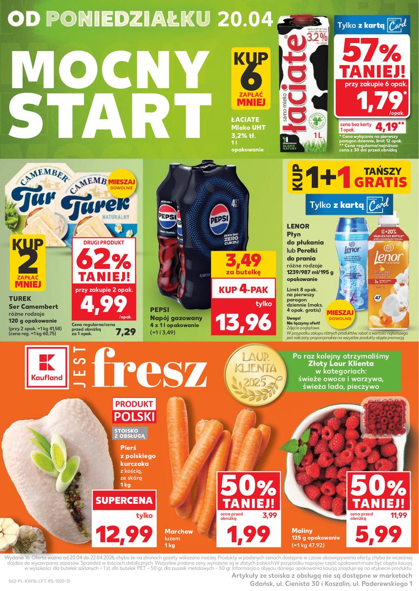 Kaufland gazetka promocyjna 16.04-22.04.2026 — strona 62 z 64