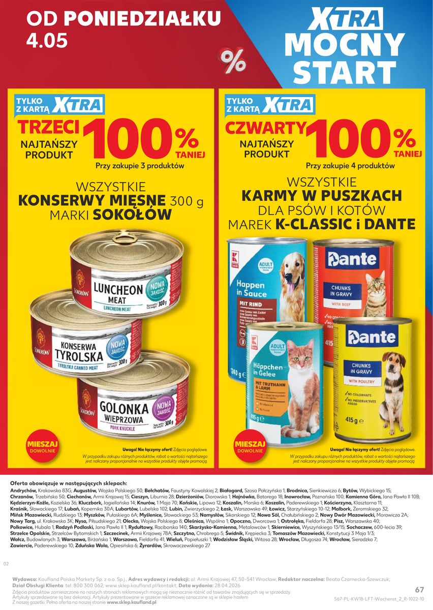Kaufland gazetka promocyjna 29.04-06.05.2026 — strona 67 z 70