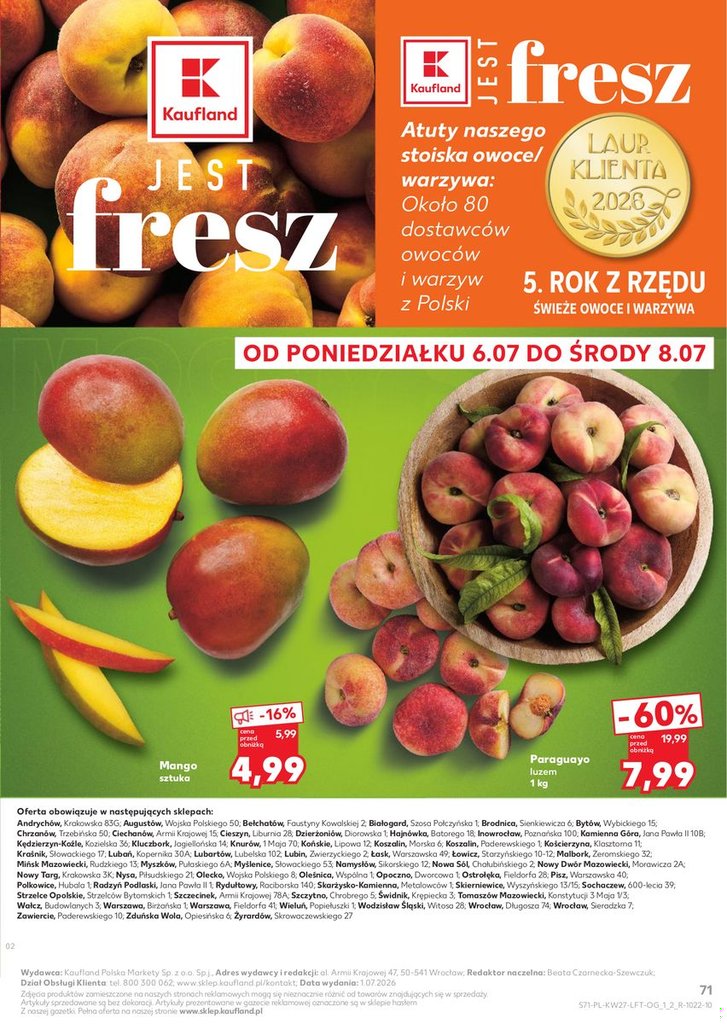 Kaufland gazetka promocyjna 02.07-08.07.2026 — strona 71 z 74
