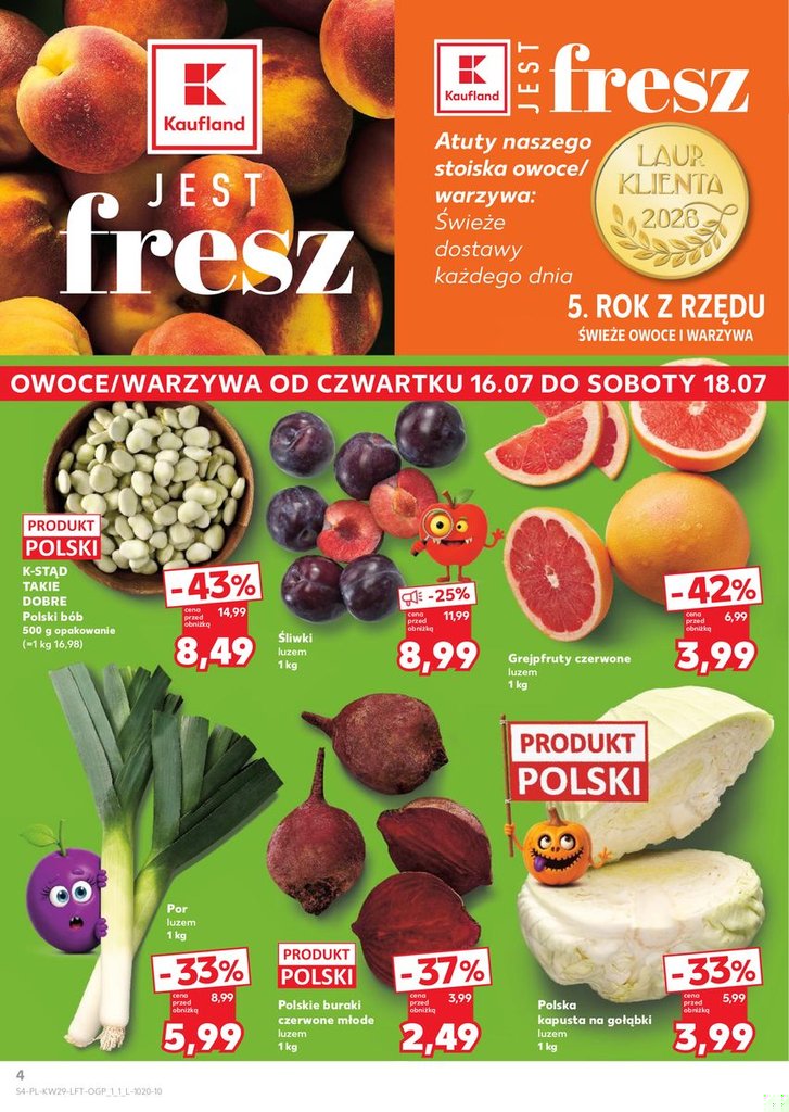 Kaufland gazetka promocyjna 16.07-22.07.2026 — strona 4 z 72