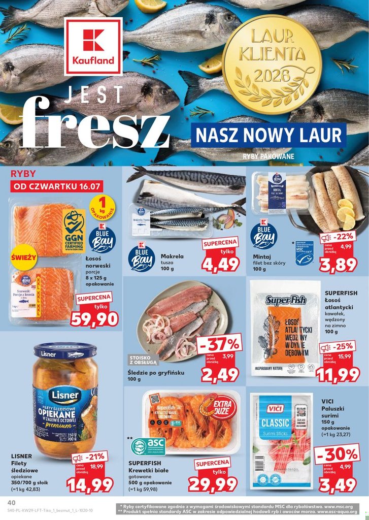 Kaufland gazetka promocyjna 16.07-22.07.2026 — strona 40 z 72