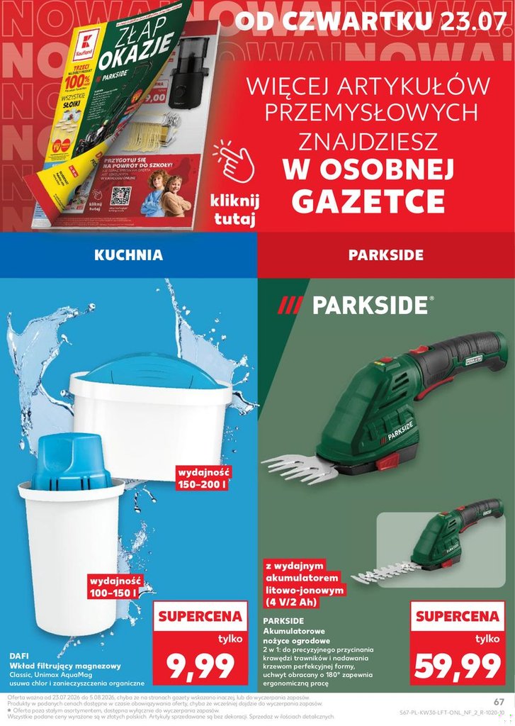 Kaufland gazetka promocyjna 23.07-29.07.2026 — strona 67 z 70