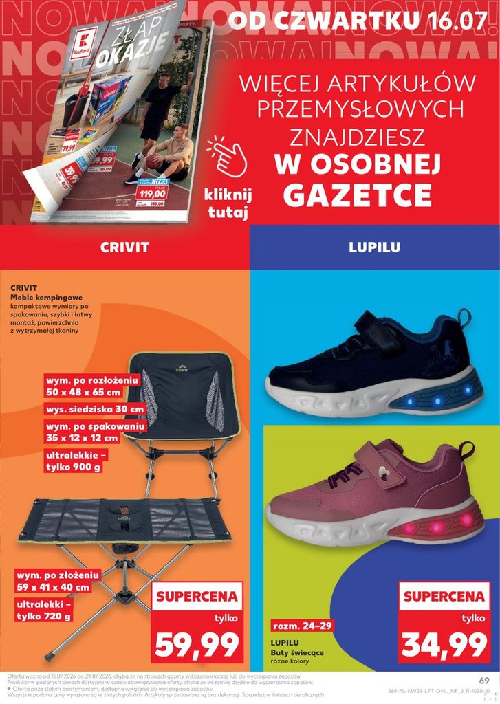 Kaufland gazetka promocyjna 16.07-22.07.2026 — strona 69 z 72