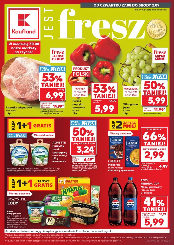 Kaufland gazetka promocyjna 27.08-02.09.2026 — strona 1 z 68