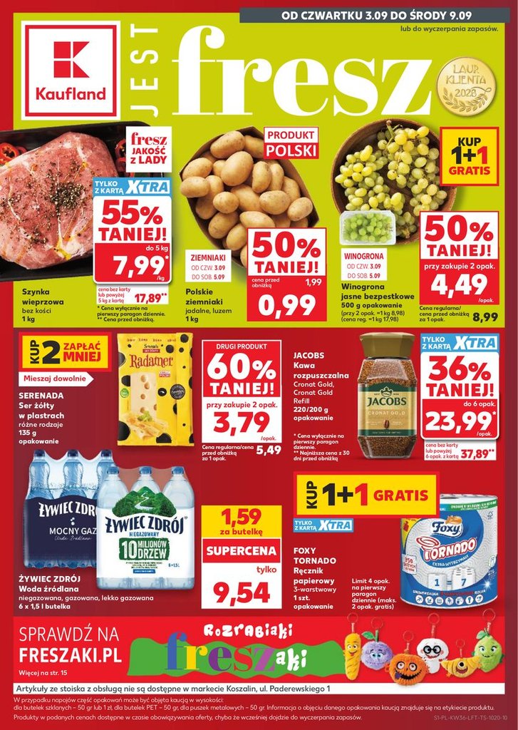 Kaufland — Gazetka tygodnia PL36 (3-9.09) — okładka