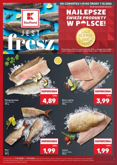 Kaufland gazetka promocyjna 01.10-07.10.2026 — strona 1 z 2