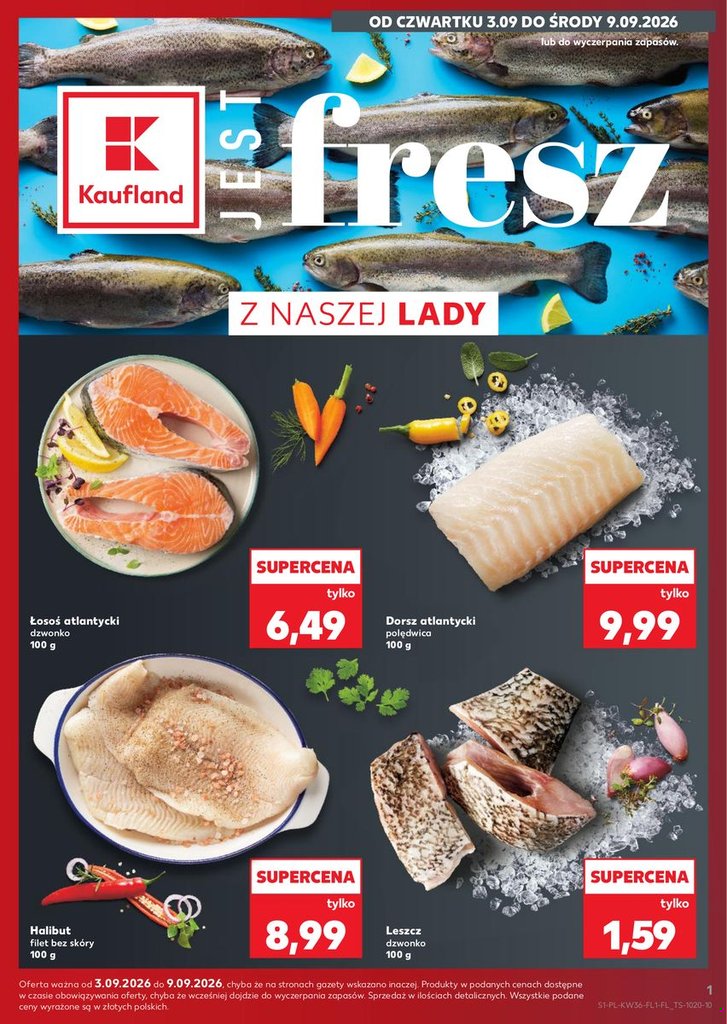 Kaufland — Ryby z naszej lady (3-9.09) — okładka