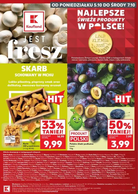 Kaufland gazetka promocyjna 01.10-07.10.2026 — strona 65 z 69