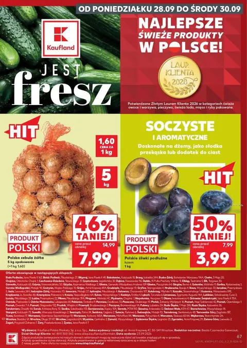 Kaufland gazetka promocyjna 24.09-30.09.2026 — strona 67 z 71