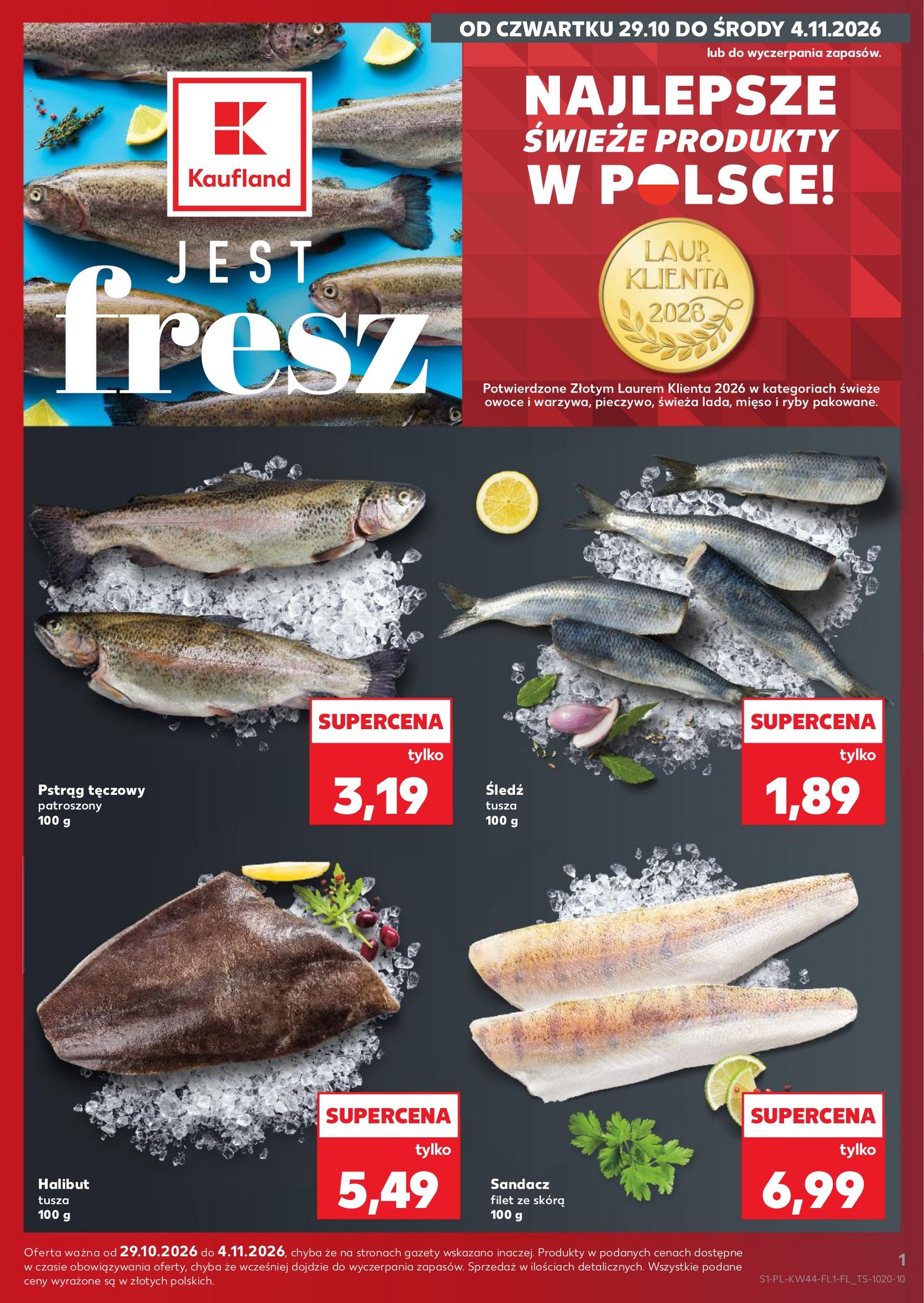 Kaufland gazetka promocyjna 29.10-04.11.2026 — strona 1 z 2