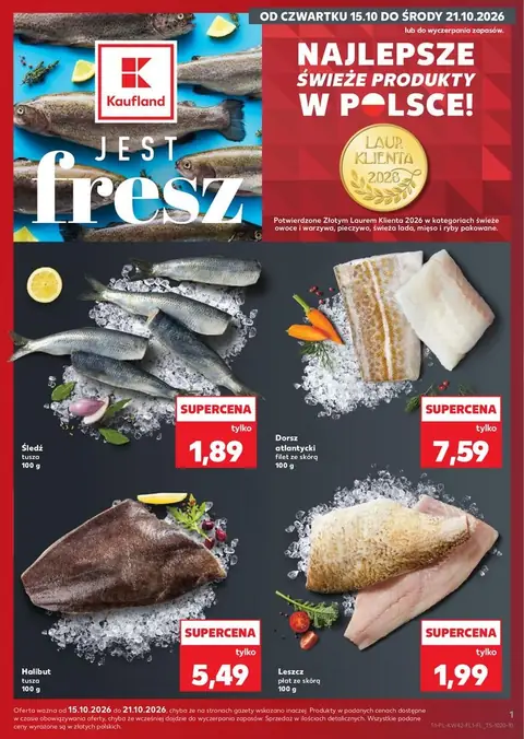 Kaufland gazetka promocyjna 15.10-21.10.2026 — strona 1 z 2