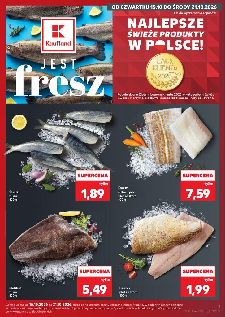 Kaufland gazetka promocyjna 15.10-21.10.2026 — strona 1 z 2