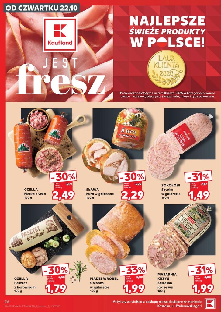 Kaufland gazetka promocyjna 22.10-28.10.2026 — strona 26 z 66