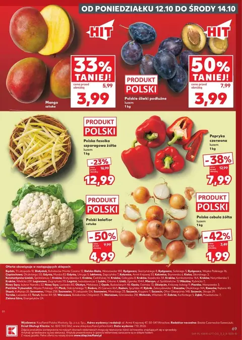 Kaufland gazetka promocyjna 08.10-14.10.2026 — strona 69 z 69