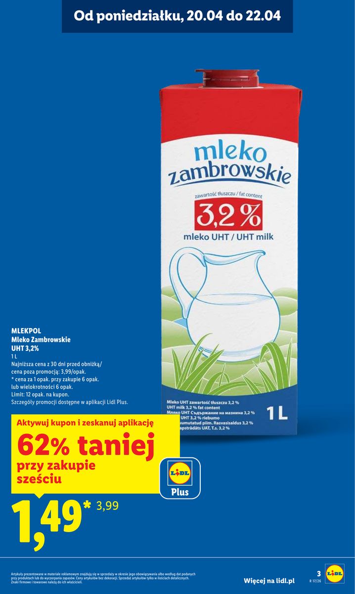 Lidl gazetka promocyjna 20.04-22.04.2026 — strona 3 z 94