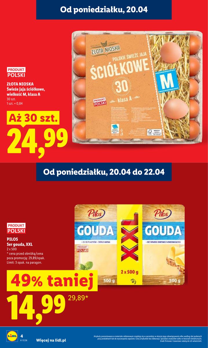 Lidl gazetka promocyjna 20.04-22.04.2026 — strona 4 z 94