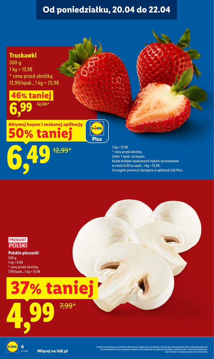 Lidl gazetka promocyjna 20.04-22.04.2026 — strona 6 z 94