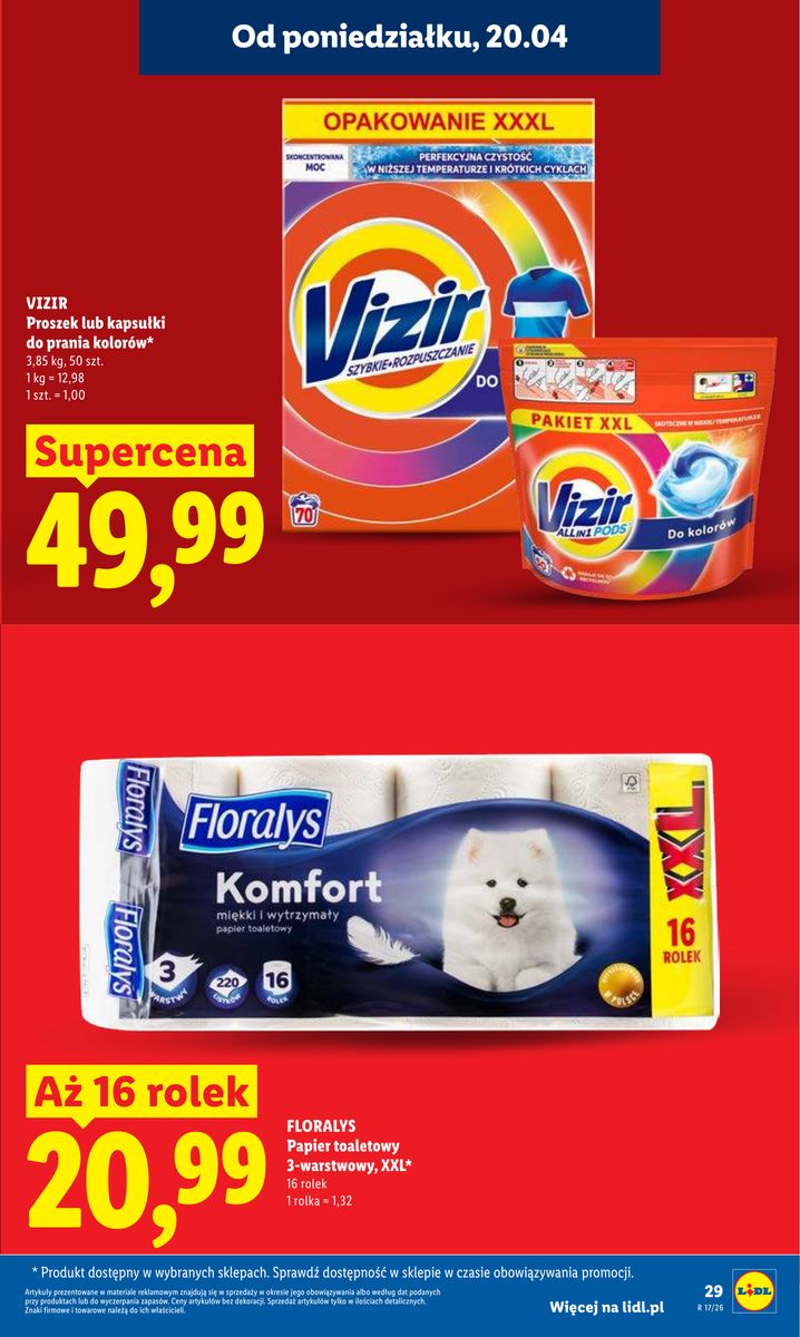 Lidl gazetka promocyjna 20.04-22.04.2026 — strona 29 z 94
