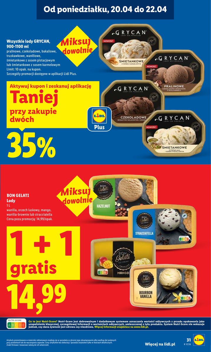 Lidl gazetka promocyjna 20.04-22.04.2026 — strona 31 z 94