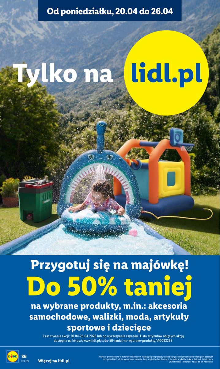 Lidl gazetka promocyjna 20.04-22.04.2026 — strona 36 z 94