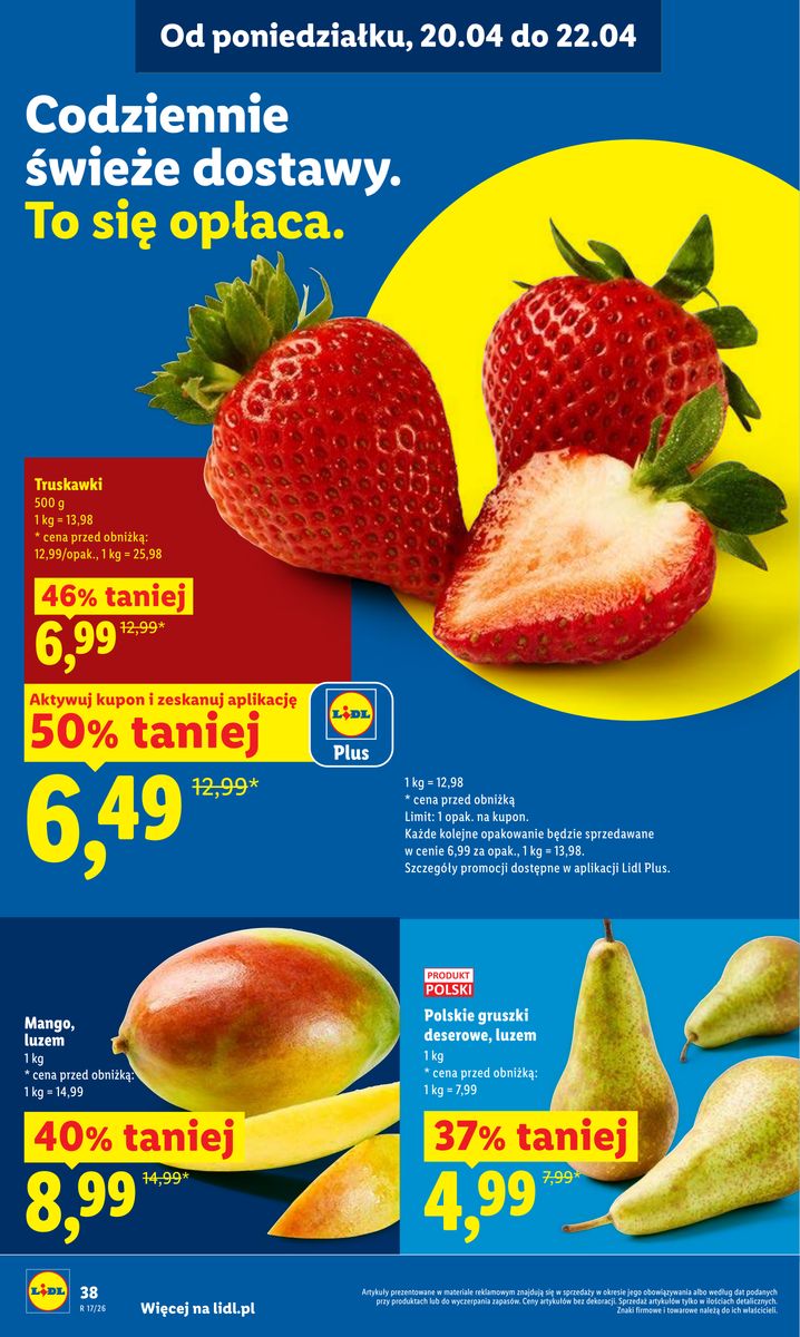 Lidl gazetka promocyjna 20.04-22.04.2026 — strona 38 z 94