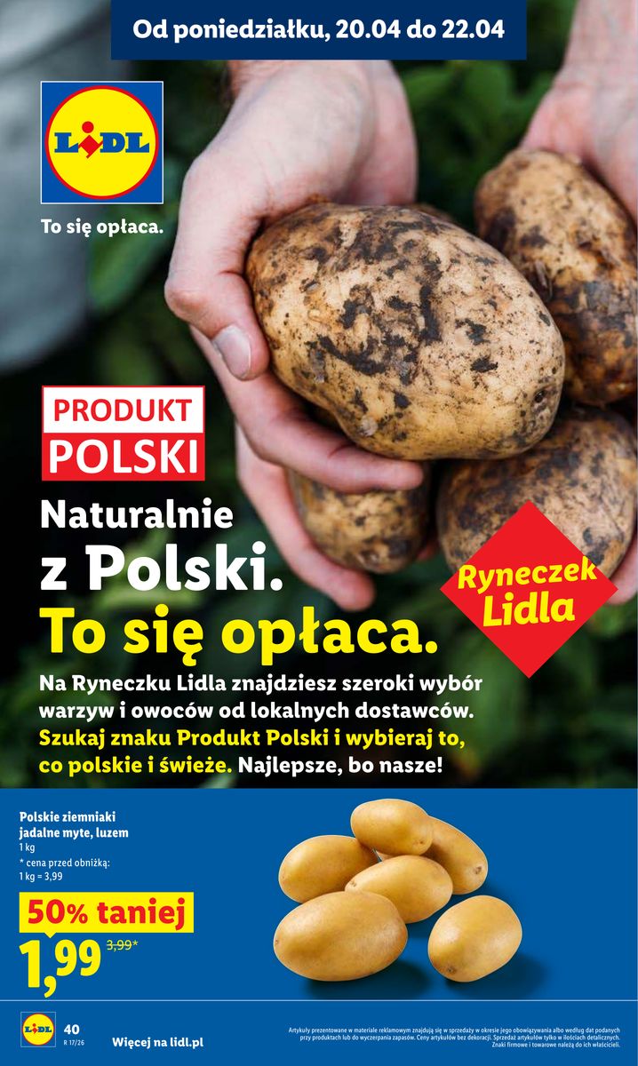 Lidl gazetka promocyjna 20.04-22.04.2026 — strona 40 z 94