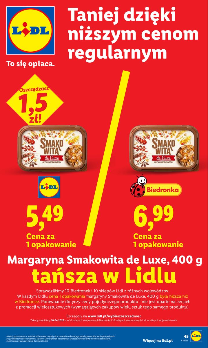 Lidl gazetka promocyjna 29.04-02.05.2026 — strona 45 z 107