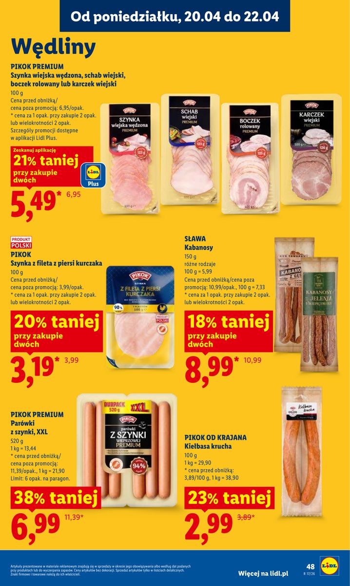 Lidl gazetka promocyjna 20.04-22.04.2026 — strona 49 z 94