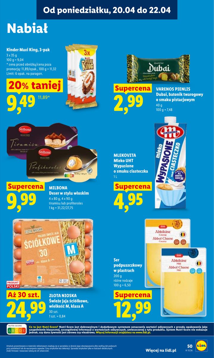 Lidl gazetka promocyjna 20.04-22.04.2026 — strona 51 z 94