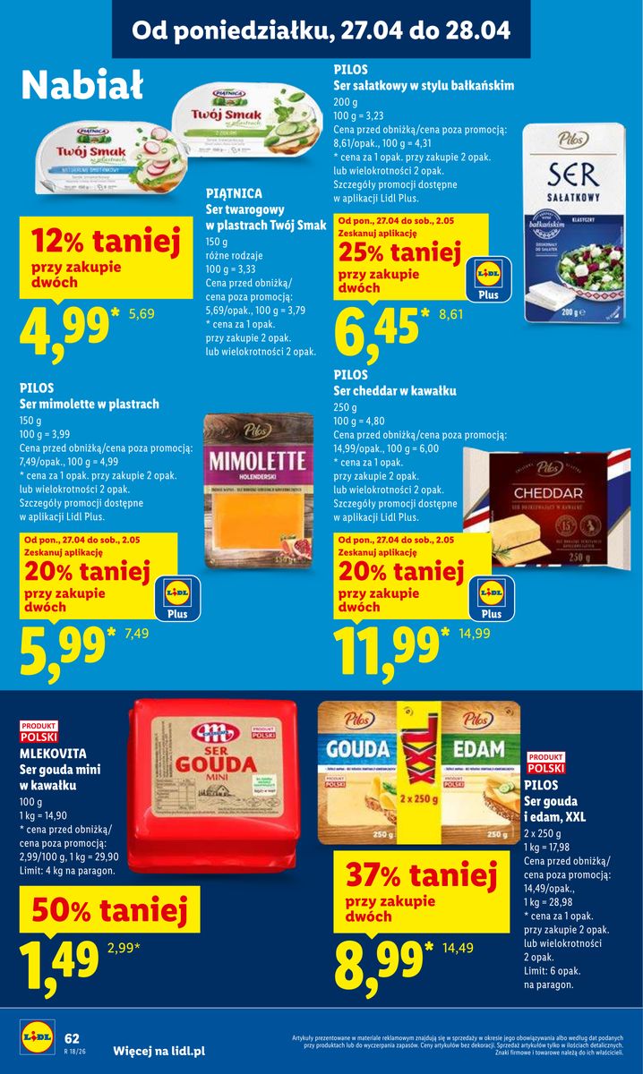 Lidl gazetka promocyjna 27.04-28.04.2026 — strona 62 z 97