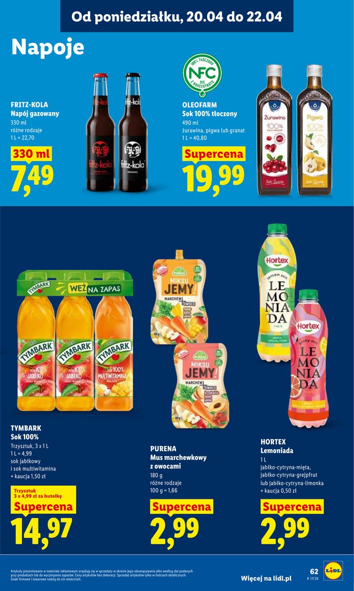 Lidl gazetka promocyjna 20.04-22.04.2026 — strona 65 z 94