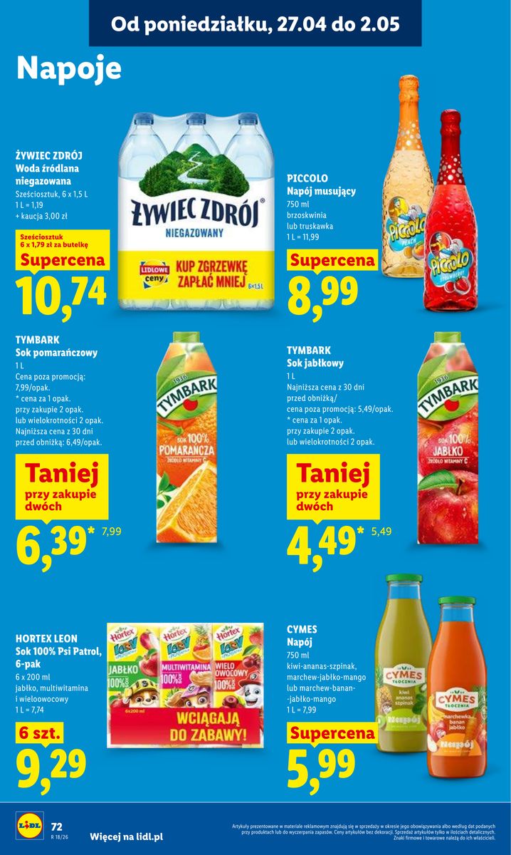 Lidl gazetka promocyjna 27.04-28.04.2026 — strona 72 z 97